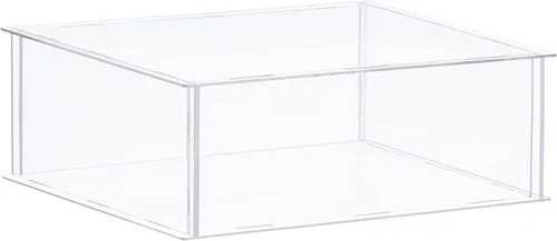 Miniatura 21 de MECCANIXITY Caja plástica de acrílico de la vitrina clara monta el escaparate a prueba de polvo 6.3x4.3x6.1 pulgadas para artículos coleccionables