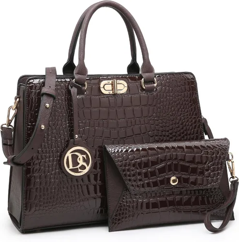 Miniatura 15 de Dasein Bolsos de Mano para Mujeres Carteras Bolsos de Trabajo para Damas Cartera Satchel Tote con Asa Superior Bolsos de Hombro con Clutch a Juego