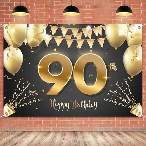 Miniatura 35 de HAMIGAR Fondo de pancarta de feliz cumpleaños número 10 de 6 x 4 pies, decoraciones de cumpleaños de 10 años, suministros de fiesta para niñas