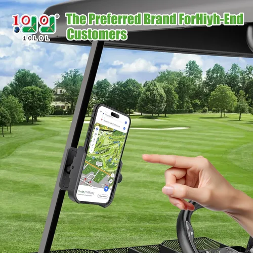 Miniatura 2 de 10L0L Soporte magnético para teléfono para carrito de golf, soporte de aleación de aluminio mejorado con imanes de neodimio N52, organizador