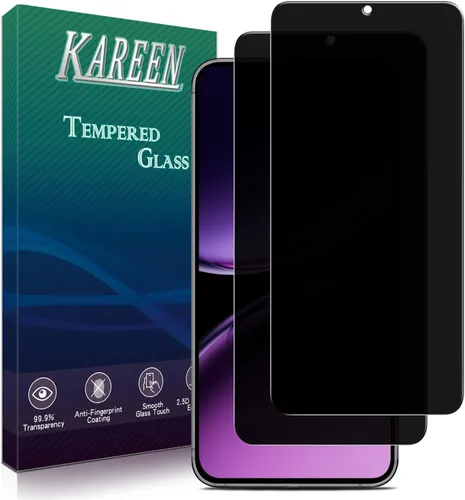 Miniatura 12 de KAREEN Paquete de 2 protectores de pantalla de privacidad para Samsung Galaxy S23 5G de 6.1 pulgadas, película de vidrio templado privado antiespía