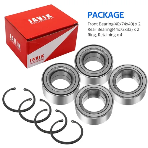 Miniatura 7 de JAVIK Rodamientos de rueda delantera y trasera para Polaris RZR Ranger ACE Brutus PRO XD Heavy Duty, OEM # 3515090 3514699 3585502 3514635 3514917