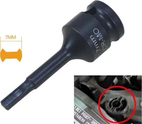 Miniatura 5 de Juego de 12 piezas de pinza de freno de impacto especial de 1/2 pulgada de llave de vaso cuadrada Kit de herramientas de freno compatible