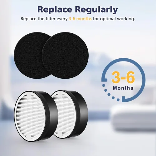 Miniatura 5 de LV-H-132 Filtro de repuesto compatible con filtro de repuesto LEVOIT LV-H-132 Puri-fier de aire, número de pieza LV-H-132-RF, paquete de 2