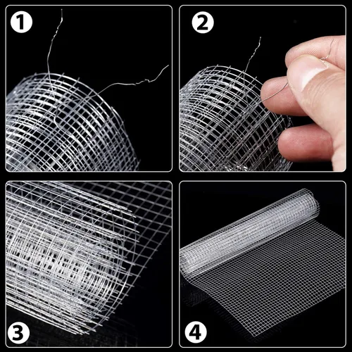 Miniatura 5 de SATINIOR 2 láminas de 13.7 x 40 pulgadas de malla de alambre para gallinero, rollo de malla metálica, tela metálica pequeña galvanizada soldada