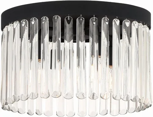 Miniatura 9 de Crystorama Emory - Soporte empotrado dorado moderno con 4 luces