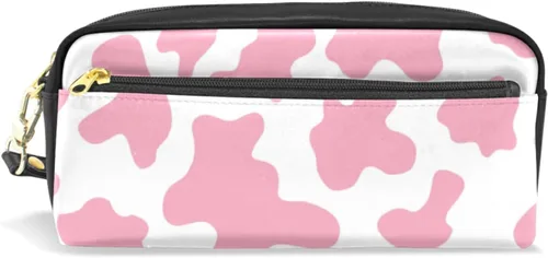 Miniatura 6 de Estuche portátil de gran capacidad con diseño floral de frutas de fresa, bolsa de maquillaje de piel sintética, organizador de maquillaje con asa