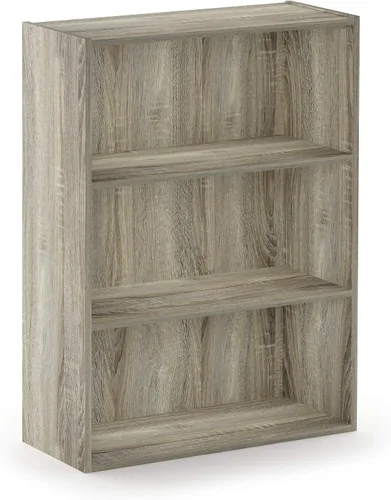 Miniatura 6 de Furinno Pasir - Estantería abierta de 3 niveles, roble Sonoma