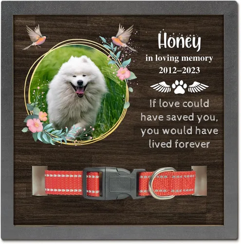 Miniatura 10 de Regalos conmemorativos para perros y gatos, marco de fotos conmemorativo de mascotas, regalos para amantes de las mascotas, letrero personalizado