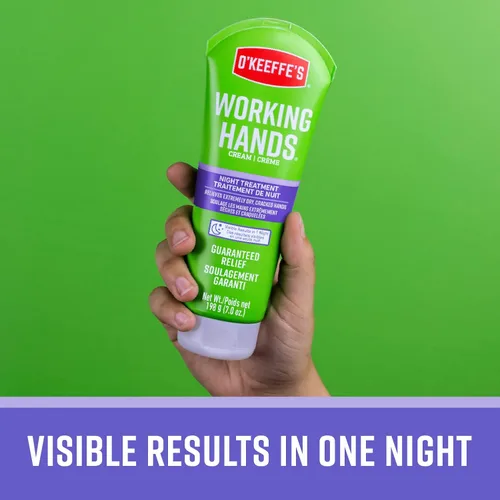 Miniatura 4 de Crema de manos y crema para pies de tratamiento nocturno Working Hands y Healthy Feet de O'Keeffe's, tubo de 200 g