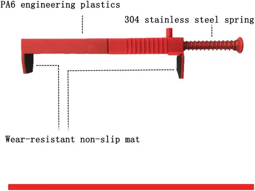 Miniatura 3 de LXQ 7.9-9.4 pulgadas de actualización extendida de línea de ladrillo clips de línea se venden en pares, rojo