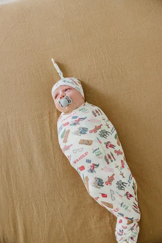 Miniatura 3 de Copper Pearl Mantas envolventes para recién nacidos, mantas suaves y elásticas para niños y niñas, mantas de bebé grandes de 46 x 46 pulgadas