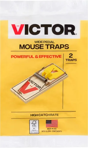 Miniatura 11 de Trampas para ratones Victor M035-12, pedal de plástico, madera FSC de origen sostenible, trampas para ratones de madera, paquete de 12