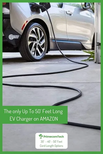 Miniatura 3 de PRIMECOM - Cargador de vehículo eléctrico (EV) de nivel 2 (220V/240V) de 30 pies, 32 y 40 amperios 6-50P, 10-50P, 14-50P para Bolt, Tesla, Kona