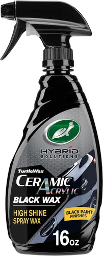 Turtle Wax Hybrid Solutions - Aerosol de cera negra acrílica de cerámica para automóvil, restaura la apariencia de la pintura negra del automóvil,