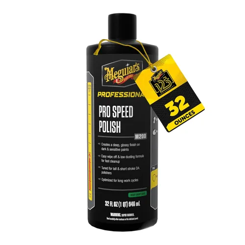 Meguiar's M200 Pro Speed Polish, pulimento de coche extremadamente fácil de usar y profesional para la eliminación ligera de defectos, pulido fácil