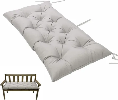 Miniatura 11 de SEAHOME Cojín de Banco para Interiores/Exteriores, Cojín de Asiento de Columpio Impermeable, Cojín de Silla para Exteriores, para Tumbona Muebles