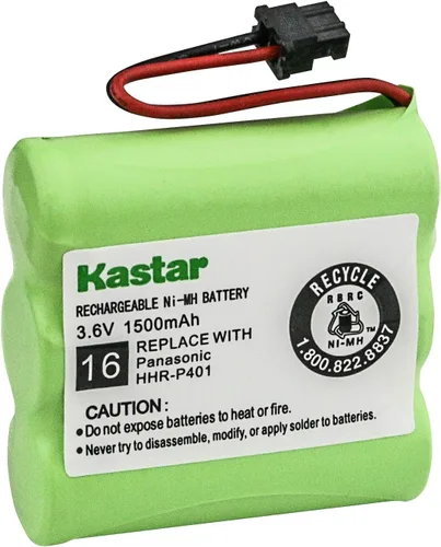 Kastar Reemplazo de batería para Panasonic HHR-P401 HHR-P401A KX-TG2400 KX-TG2500 KX-TG2550 KX-TG2560 KX-TG2570 KX-TG2650 KX-TG2670 KX-TG2680