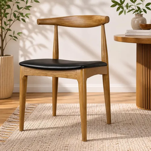 Miniatura 15 de 2xhome sillón de brazos estilo Eames, Madera Noble Natural