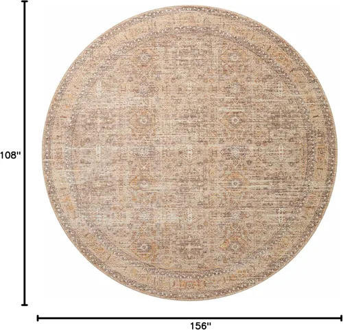 Miniatura 2 de Loloi Angela Rose Blake Collection BLA-06 Avena/Especias 9' x 13', Altura de Pelo 0.25", Flecos, Alfombra