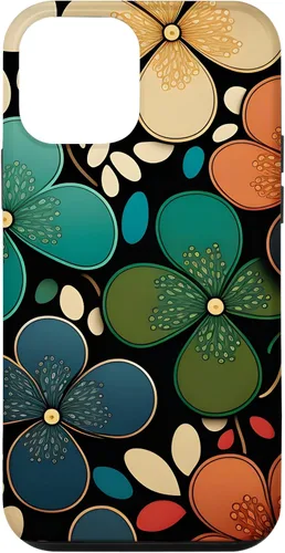 Miniatura 12 de iPhone 15 patrón floral Murakami colorido patrón caso