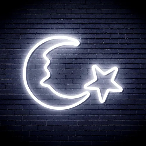 Miniatura 15 de ADVPRO Moon and Star Flex Silicone LED Neon Sign - Azul - st16s33-fnu0009-b