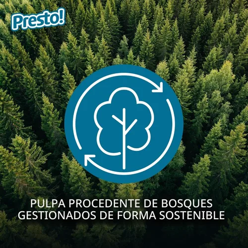 Miniatura 5 de Marca Amazon - Presto! Papel higiénico Mega Roll de 308 hojas, Ultra suave, 6 Mega Rolls (paquetes de 4)