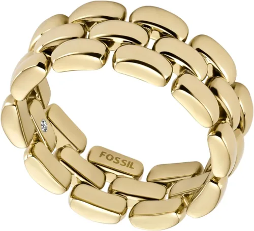 Miniatura 3 de Fossil Anillo de acero inoxidable chapado para mujer