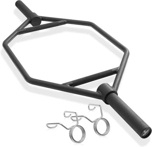 Philosophy Gym Barra de trampa hexagonal olímpica de 2 pulgadas, barra profesional para peso muerto, encogimientos de hombros y sentadillas