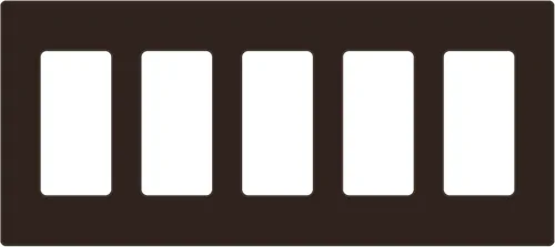 Miniatura 32 de ENERLITES Placas de pared decorativas sin tornillos, cubiertas de tomacorrientes seguras para niños, tamaño de 4 posiciones, 4.68" H x 8.30" L, Negro