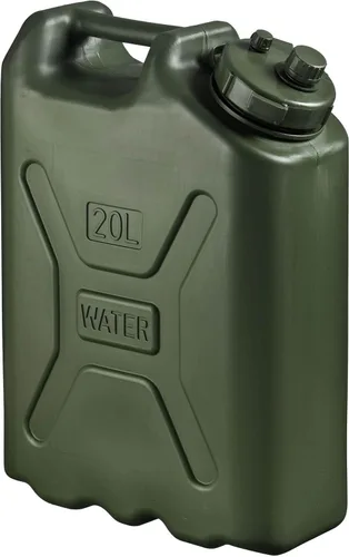 Scepter Contenedor de agua portátil de estilo militar para acampar y al aire libre, 5 galones, color verde, dispensador de bebidas e hidratación de