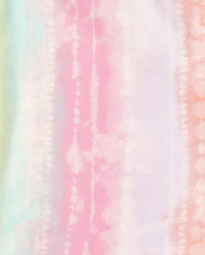 Miniatura 2 de The Children's Place Pantalones cortos de moda para bebés y niñas pequeñas, Tie Dye AzureusRainbow Circles- Paquete de 3, 18-24 meses