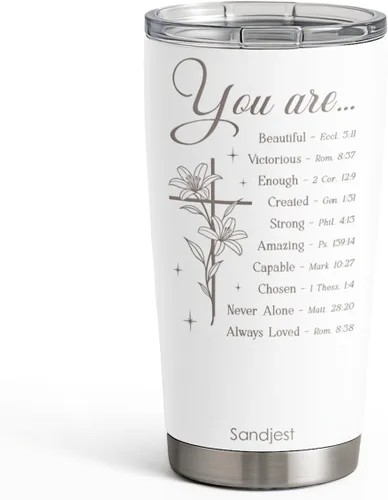 Miniatura 24 de SANDJEST A Veces Olvidas Que Eres Increíble Así Que Este Es Tu Recordatorio - Set de regalo de vaso – Regalos inspiradores de cumpleaños, Navidad