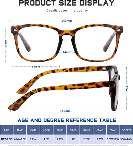 Miniatura 3 de Reading Glasses for Women Men - Blue Light Blocking UV Filter Computer Readers,Anti Eyestrain Eyeglasses