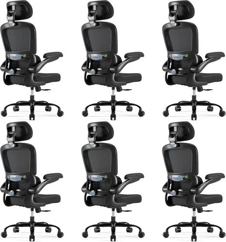 Miniatura 11 de TRALT Silla Ergonómica de Oficina - Silla de Escritorio con Reposacabezas Ajustable Soporte Lumbar Silla de Computadora - Silla Cómoda de Malla