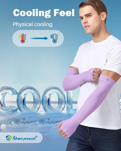 Miniatura 10 de Mangas para brazo, para hombres o mujeres. Para calentar o refrescar. Guantes de Compresión con factor de protección de los rayos ultravioleta UPF