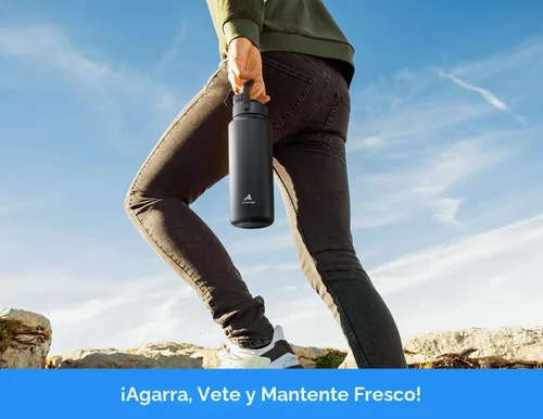 Miniatura 6 de POWCAN Botella de agua aislada de 40 onzas con popote 2 en 1 y tapa de boquilla, mantiene el frío 24 horas, a prueba de fugas, sin BPA, botella