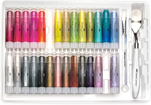 Miniatura 4 de Faber-Castell Gelatos Dolce 2 Set de regalo: 28 crayones de gel de acuarela y suministros de acuarela para pintura, dibujo y arte, lápices