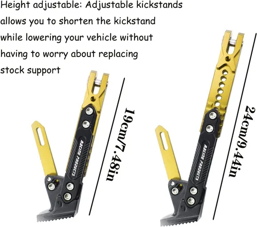 Miniatura 3 de Soporte de patas de motocicleta universal de aleación de aluminio de alta calidad, ajustable, para motocicleta, scooter, soporte de trípode