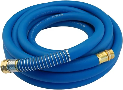 Miniatura 39 de Wiseflow Leader Hose Manguera de agua resistente de 3 x 5/8 pulgadas con accesorios de latón macho a hembra, extensor de manguera corta para carrete