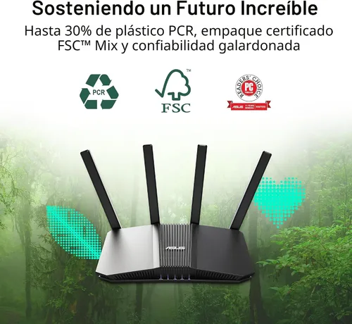 Miniatura 7 de ASUS RT-BE58U WiFi 7 BE3600 AiMesh Router Extensible, 4K-QAM, MLO, Detección AI, Puerto 2.5G, Cuatro Puertos 1G, Seguridad de Red de Grado