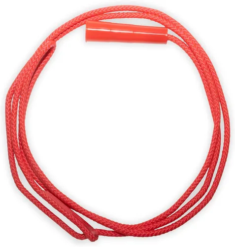 Accesorios de escenario occidental para niños, lazo de cuerda de truco de vaquero pre-atado para niños | Edades 4-10 | Rojo