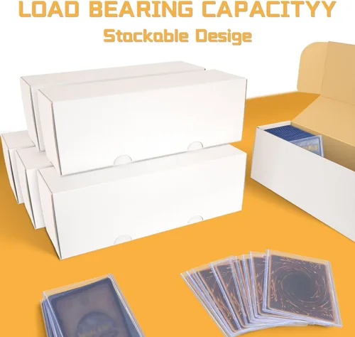 Miniatura 6 de Caja de almacenamiento de tarjetas coleccionables para toploader, caja de almacenamiento de tarjetas de béisbol, 6 cajas de almacenamiento