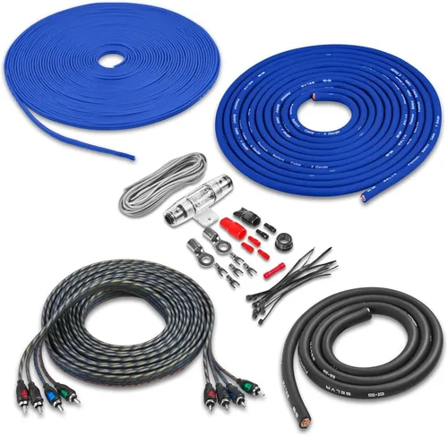 Miniatura 7 de Belva True 1/0 Calibre AWG Premium CCA Kit Completo de Cableado de Amplificador con Cable RCA OFC de 2 Canales - BAK02BL Azul
