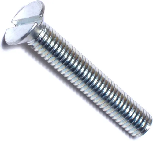 Miniatura 10 de Hard-to-Find Fastener 014973271565 Tornillos de máquina planos ranurados, 0.118 in-0.020 x 0.394 in, pieza-25