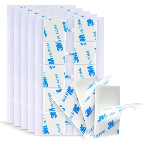 Miniatura 8 de Cinta adhesiva redonda de doble cara de 1 pulgada de diámetro, 50 piezas, hecha de cinta de espuma PE 3M 1600T, adhesivo removible resistente al
