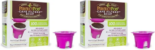 Miniatura 7 de Perfect Pod Paquete de iniciación de cápsulas de café reutilizables para filtros y tazas, compatible con cafeteras Keurig y seleccionadas de una