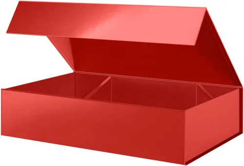 Miniatura 12 de PACKHOME Caja de regalo de 11.5 x 8 x 2.5 pulgadas, caja resistente para camisas con tapa magnética para múltiples ocasiones (negro brillante)