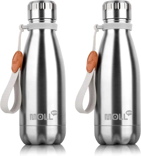 Miniatura 26 de Botella de agua para niños, botella de agua deportiva de acero inoxidable de 12 onzas con aislamiento al vacío para la vuelta a la escuela, botella