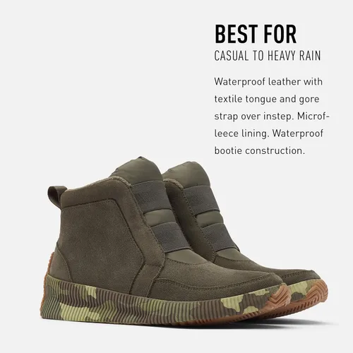 Miniatura 3 de SOREL Out 'N About Plus - Botas de lluvia de piel impermeables para mujer